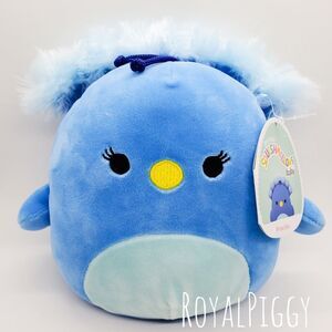 7/8" Squishmallow Priscilla the blue Peacock bird plush Kellytoy Stuffed Animal